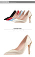 Elegant Crystal-Embellished Silk Pointed Toe Pumps for Women - Luxurious High Heels Perfect for Bridal and Evening Wear, Sexy Dress Shoes with Thin Heels